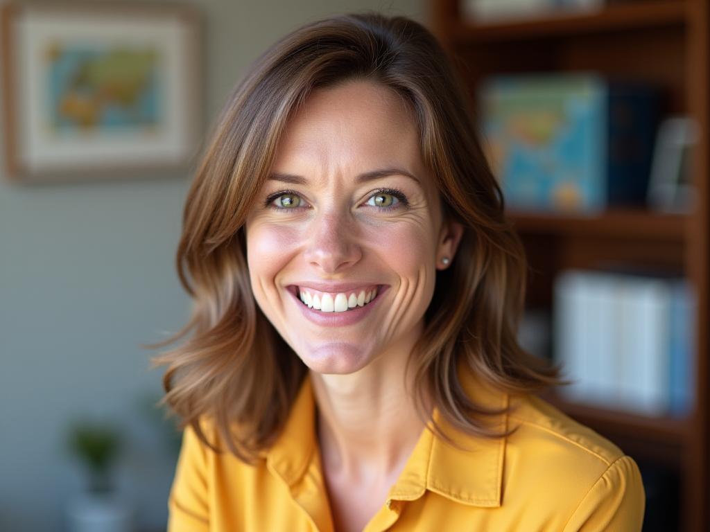 Porträt von Elke Schmidt, der Leiterin der Reiseplanung bei Askypas Road & Travel Services